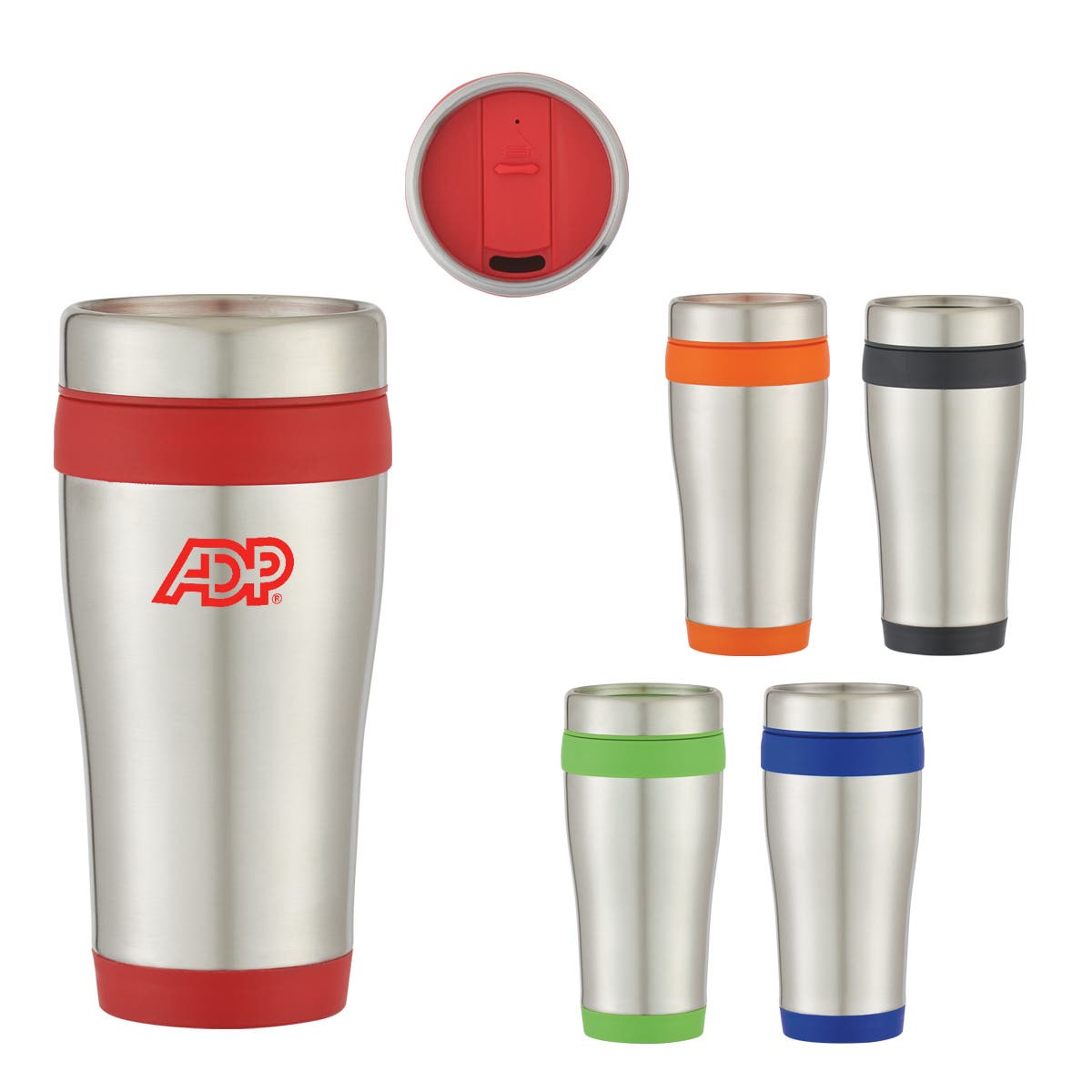 15 oz. Two-Tone Double Wall Stainless Steel Tumbler