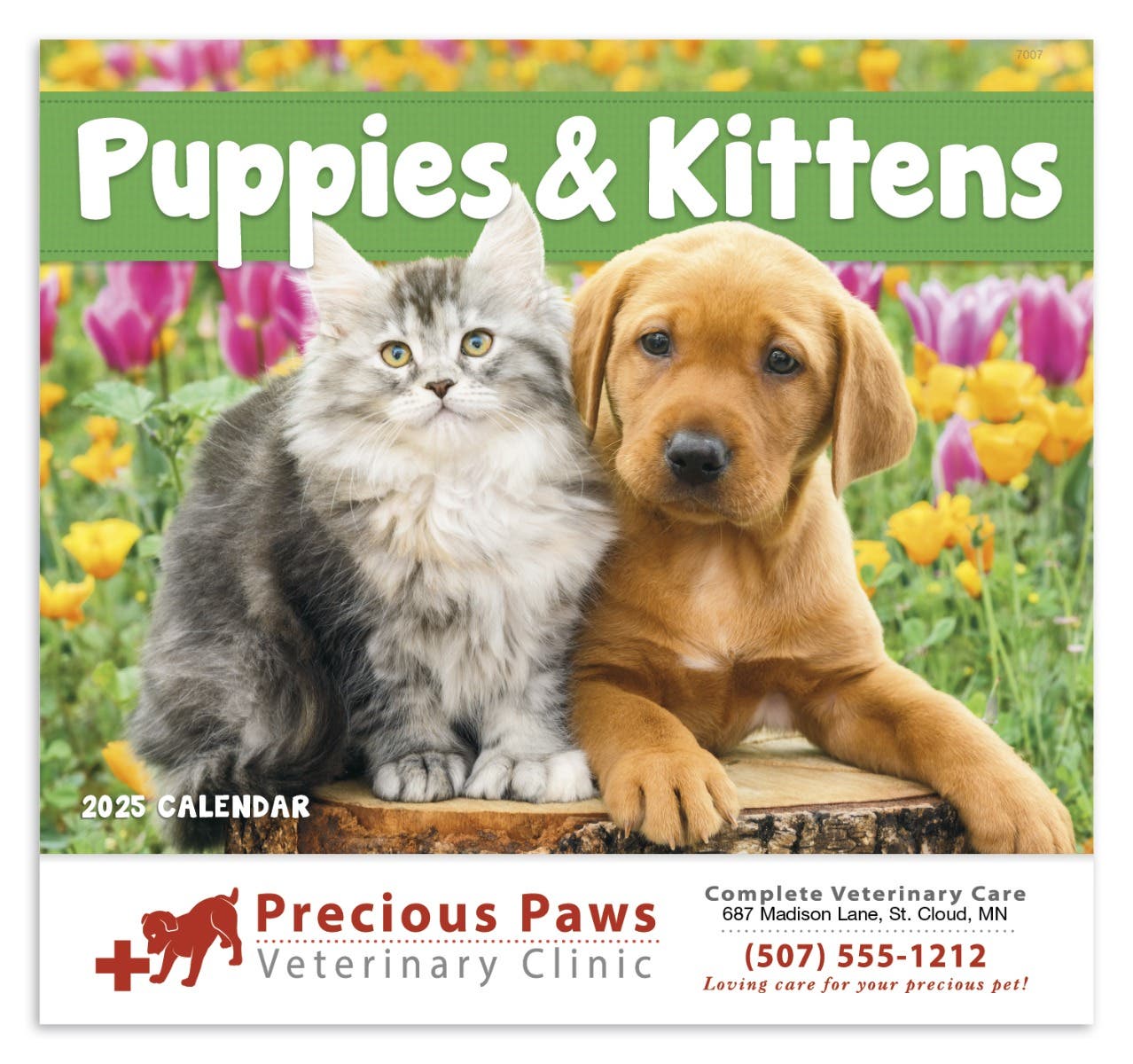 Puppies & Kittens Calendar - Stapled