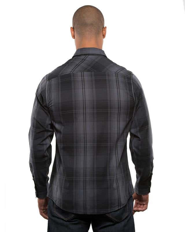 Burnside® Long-Sleeve Western Plaid Shirt - Men