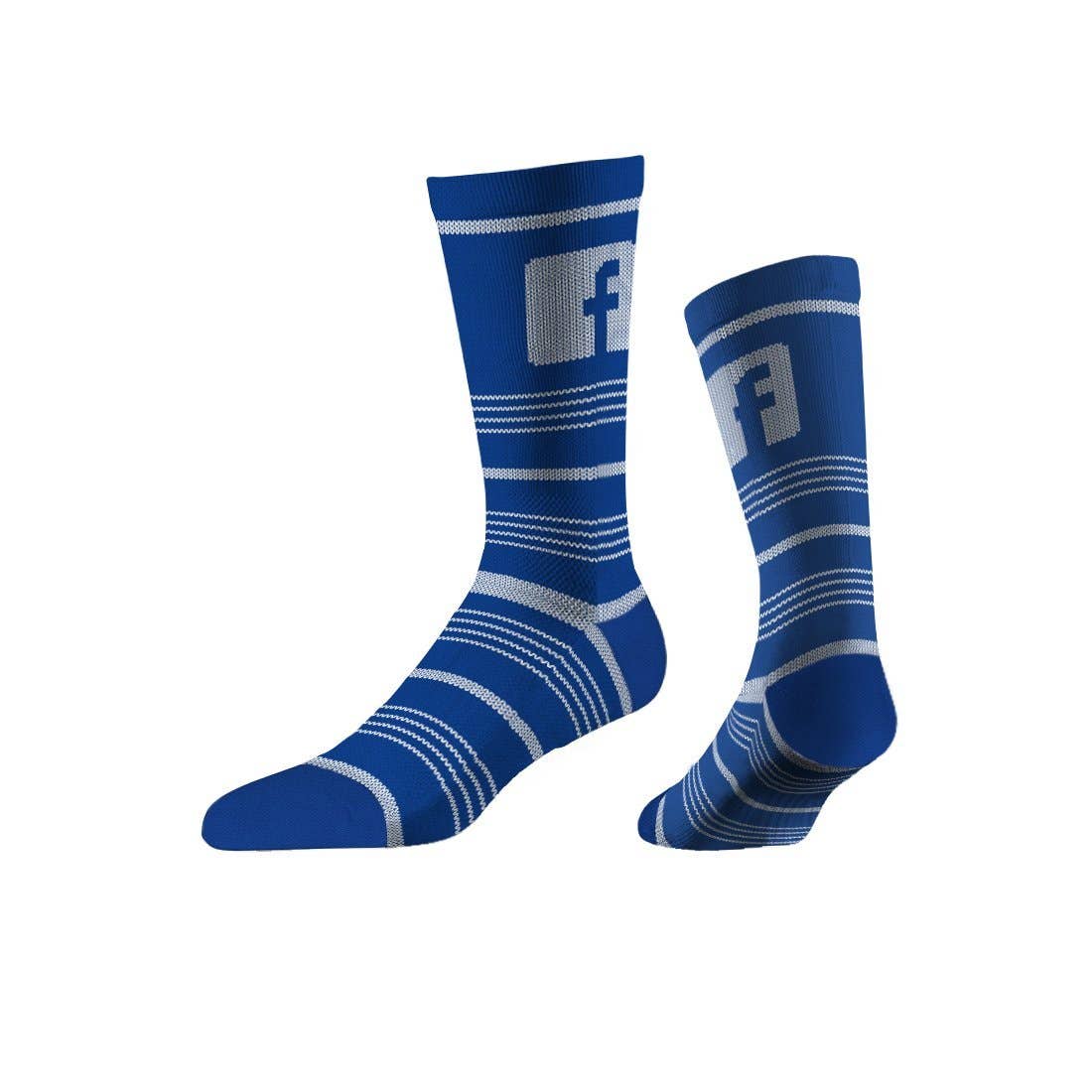 Strideline Full-Color Knit-In Business Crew Socks