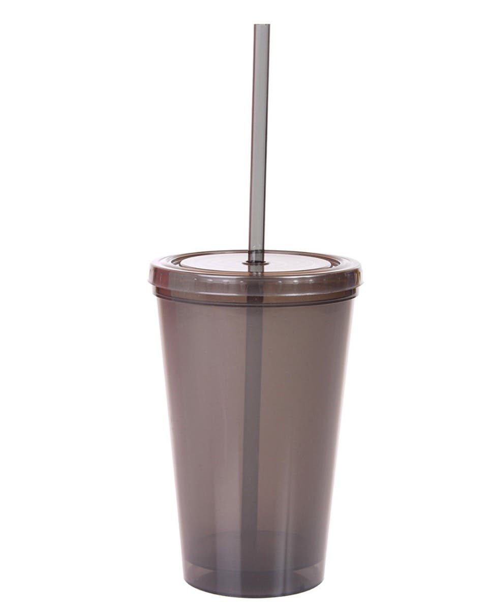 16 oz. Double Wall Recyclable Tumbler with Straw